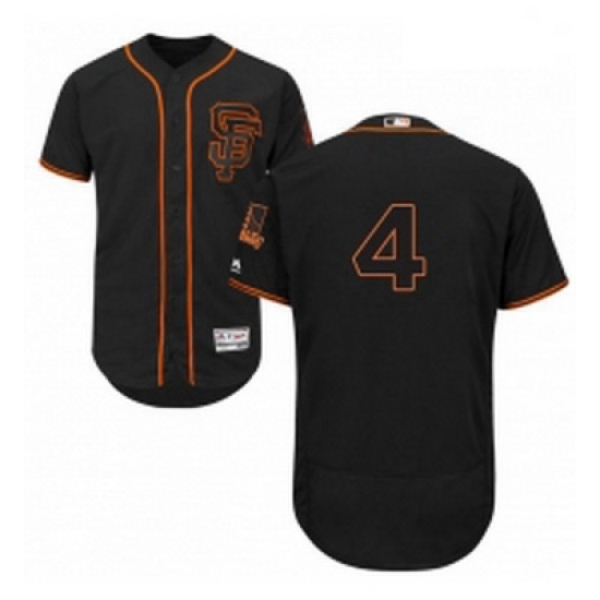 Mens Majestic San Francisco Giants 4 Mel Ott Black Alternate Flex Base Authentic Collection MLB Jersey Mens Majestic San Francisco Giants 4 Mel Ott Black Alternate Flex Base Authentic Collection MLB Jersey