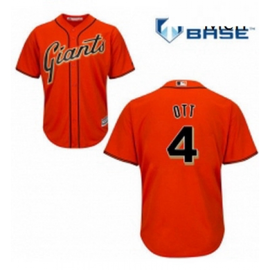Mens Majestic San Francisco Giants 4 Mel Ott Replica Orange Alternate Cool Base MLB Jersey Mens Majestic San Francisco Giants 4 Mel Ott Replica Orange Alternate Cool Base MLB Jersey