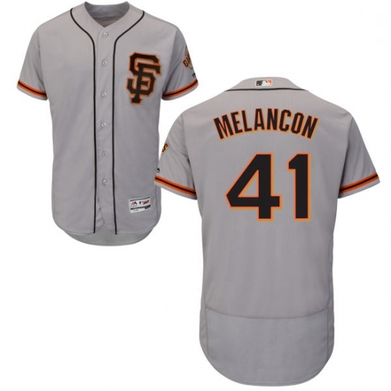 Mens Majestic San Francisco Giants 41 Mark Melancon Gray Flexbase Authentic Collection MLB Jersey Mens Majestic San Francisco Giants 41 Mark Melancon Gray Flexbase Authentic Collection MLB Jersey