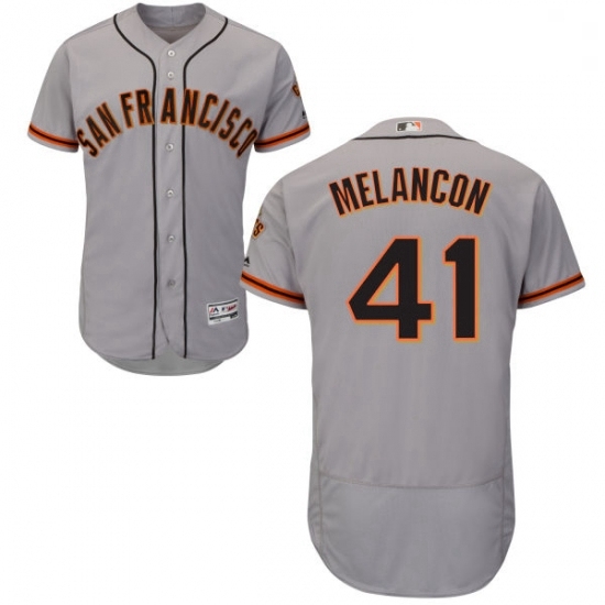 Mens Majestic San Francisco Giants 41 Mark Melancon Grey Flexbase Authentic Collection MLB Jersey Mens Majestic San Francisco Giants 41 Mark Melancon Grey Flexbase Authentic Collection MLB Jersey
