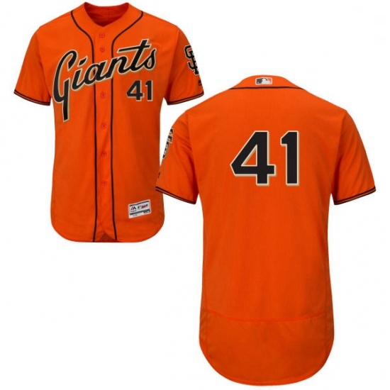 Mens Majestic San Francisco Giants 41 Mark Melancon Orange Flexbase Authentic Collection MLB Jersey Mens Majestic San Francisco Giants 41 Mark Melancon Orange Flexbase Authentic Collection MLB Jersey
