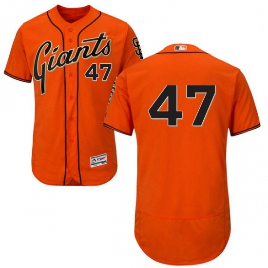 Mens Majestic San Francisco Giants 47 Johnny Cueto Orange Alternate Flex Base Authentic Collection MLB Jersey Mens Majestic San Francisco Giants 47 Johnny Cueto Orange Alternate Flex Base Authentic Collection MLB Jersey
