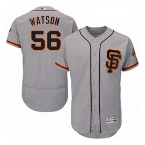 Mens Majestic San Francisco Giants 56 Tony Watson Grey Alternate Flex Base Authentic Collection MLB Jersey Mens Majestic San Francisco Giants 56 Tony Watson Grey Alternate Flex Base Authentic Collection MLB Jersey