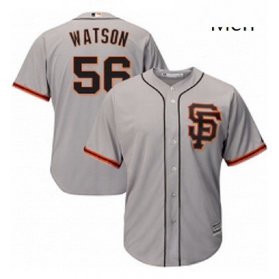 Mens Majestic San Francisco Giants 56 Tony Watson Replica Grey Road 2 Cool Base MLB Jersey Mens Majestic San Francisco Giants 56 Tony Watson Replica Grey Road 2 Cool Base MLB Jersey