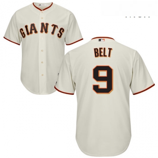 Mens Majestic San Francisco Giants 9 Brandon Belt Replica Cream Home Cool Base MLB Jersey Mens Majestic San Francisco Giants 9 Brandon Belt Replica Cream Home Cool Base MLB Jersey