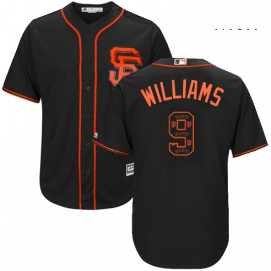 Mens Majestic San Francisco Giants 9 Matt Williams Authentic Black Team Logo Fashion Cool Base MLB Jersey Mens Majestic San Francisco Giants 9 Matt Williams Authentic Black Team Logo Fashion Cool Base MLB Jersey