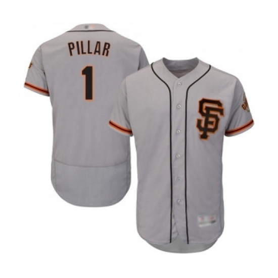 Mens San Francisco Giants 1 Kevin Pillar Grey Alternate Flex Base Authentic Collection Baseball Jersey Mens San Francisco Giants 1 Kevin Pillar Grey Alternate Flex Base Authentic Collection Baseball Jersey