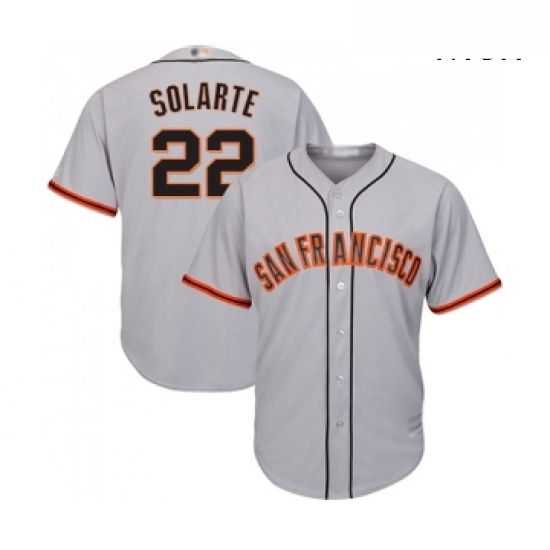 Mens San Francisco Giants 22 Yangervis Solarte Replica Grey Road Cool Base Baseball Jersey Mens San Francisco Giants 22 Yangervis Solarte Replica Grey Road Cool Base Baseball Jersey