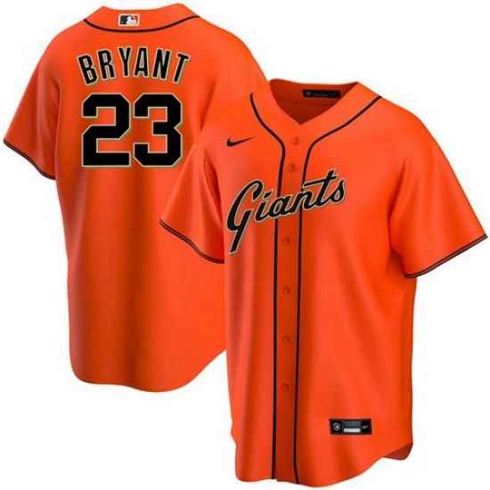 Men's San Francisco Giants #23 Kris Bryant Orange Cool Base Nike Jersey Men's San Francisco Giants #23 Kris Bryant Orange Cool Base Nike Jersey