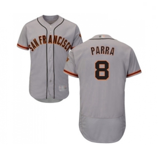 Mens San Francisco Giants 8 Gerardo Parra Grey Road Flex Base Authentic Collection Baseball Jersey Mens San Francisco Giants 8 Gerardo Parra Grey Road Flex Base Authentic Collection Baseball Jersey