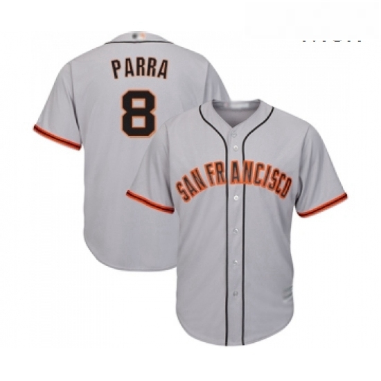 Mens San Francisco Giants 8 Gerardo Parra Replica Grey Road Cool Base Baseball Jersey Mens San Francisco Giants 8 Gerardo Parra Replica Grey Road Cool Base Baseball Jersey