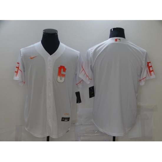 Men's San Francisco Giants Blank Nike White 2021 City Connect Replica Player Jersey Men's San Francisco Giants Blank Nike White 2021 City Connect Replica Player Jersey