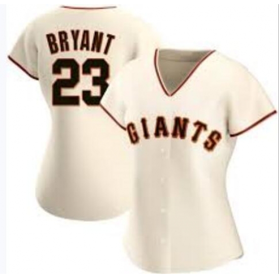 Women San Francisco Giants #23 Kris Bryant Cream Cool Base Nike Jersey Women San Francisco Giants #23 Kris Bryant Cream Cool Base Nike Jersey