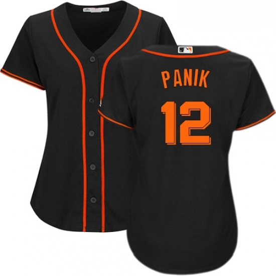 Womens Majestic San Francisco Giants 12 Joe Panik Authentic Black Alternate Cool Base MLB Jersey Womens Majestic San Francisco Giants 12 Joe Panik Authentic Black Alternate Cool Base MLB Jersey