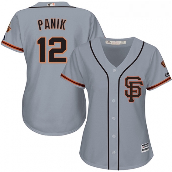 Womens Majestic San Francisco Giants 12 Joe Panik Authentic Grey Road 2 Cool Base MLB Jersey Womens Majestic San Francisco Giants 12 Joe Panik Authentic Grey Road 2 Cool Base MLB Jersey