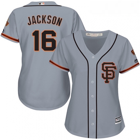 Womens Majestic San Francisco Giants 16 Austin Jackson Authentic Grey Road 2 Cool Base MLB Jersey Womens Majestic San Francisco Giants 16 Austin Jackson Authentic Grey Road 2 Cool Base MLB Jersey