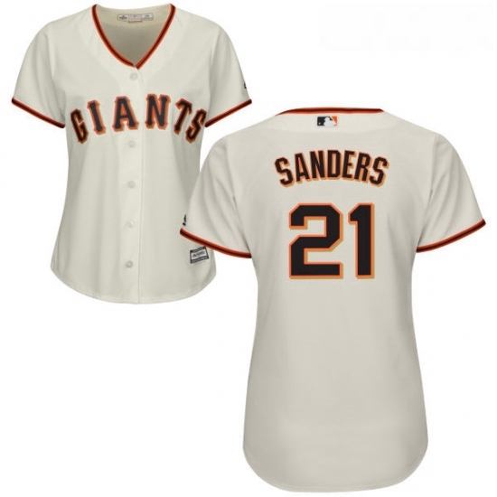 Womens Majestic San Francisco Giants 21 Deion Sanders Replica Cream Home Cool Base MLB Jersey Womens Majestic San Francisco Giants 21 Deion Sanders Replica Cream Home Cool Base MLB Jersey
