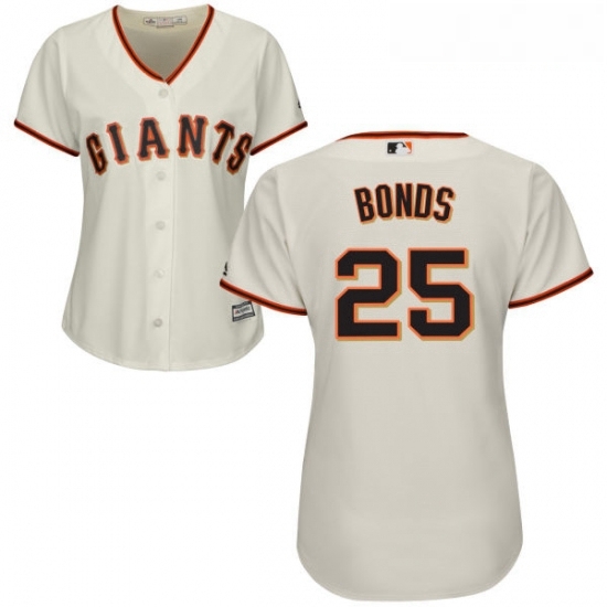 Womens Majestic San Francisco Giants 25 Barry Bonds Authentic Cream Home Cool Base MLB Jersey Womens Majestic San Francisco Giants 25 Barry Bonds Authentic Cream Home Cool Base MLB Jersey