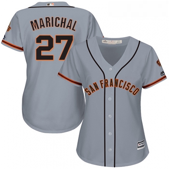 Womens Majestic San Francisco Giants 27 Juan Marichal Authentic Grey Road Cool Base MLB Jersey Womens Majestic San Francisco Giants 27 Juan Marichal Authentic Grey Road Cool Base MLB Jersey