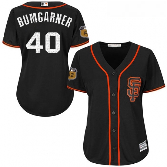Womens Majestic San Francisco Giants 40 Madison Bumgarner Authentic Black 2017 Spring Training Cool Base MLB Jersey Womens Majestic San Francisco Giants 40 Madison Bumgarner Authentic Black 2017 Spring Training Cool Base MLB Jersey