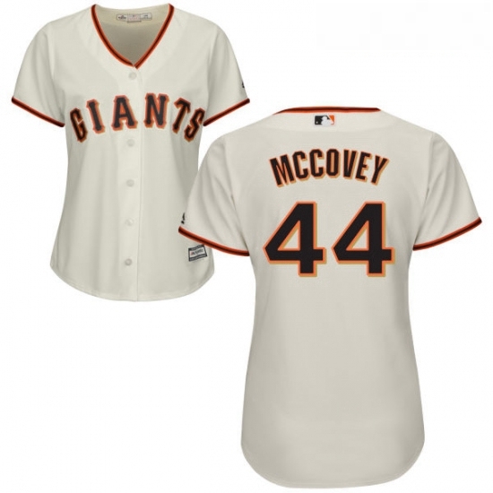 Womens Majestic San Francisco Giants 44 Willie McCovey Authentic Cream Home Cool Base MLB Jersey Womens Majestic San Francisco Giants 44 Willie McCovey Authentic Cream Home Cool Base MLB Jersey