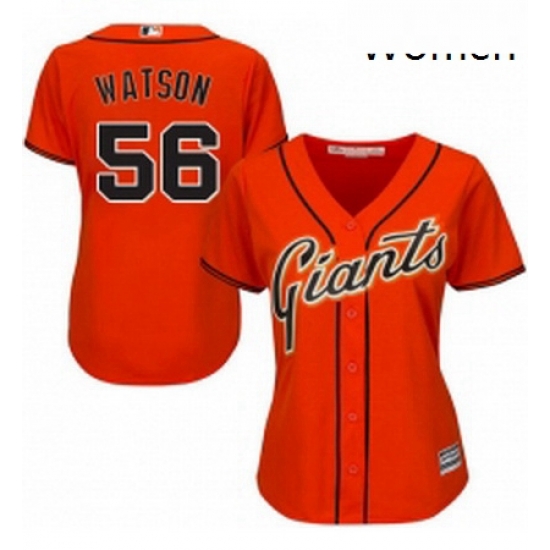 Womens Majestic San Francisco Giants 56 Tony Watson Authentic Orange Alternate Cool Base MLB Jersey Womens Majestic San Francisco Giants 56 Tony Watson Authentic Orange Alternate Cool Base MLB Jersey