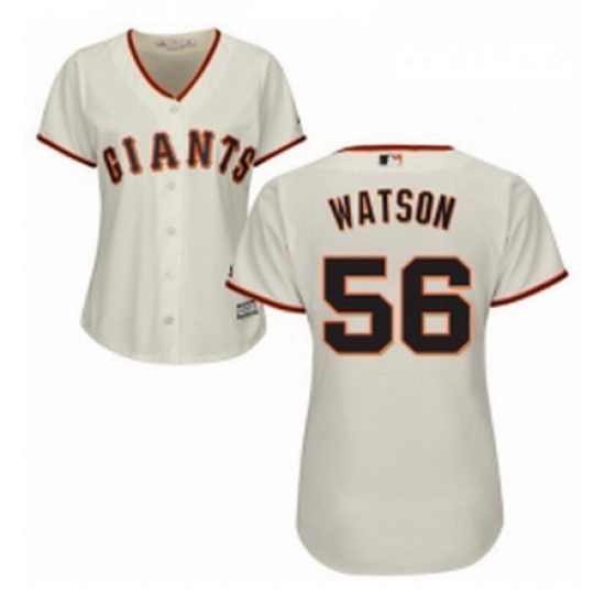 Womens Majestic San Francisco Giants 56 Tony Watson Replica Cream Home Cool Base MLB Jersey Womens Majestic San Francisco Giants 56 Tony Watson Replica Cream Home Cool Base MLB Jersey