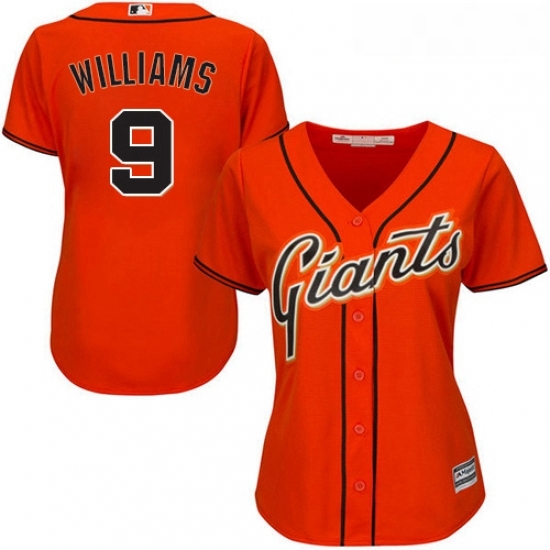 Womens Majestic San Francisco Giants 9 Matt Williams Authentic Orange Alternate Cool Base MLB Jersey Womens Majestic San Francisco Giants 9 Matt Williams Authentic Orange Alternate Cool Base MLB Jersey