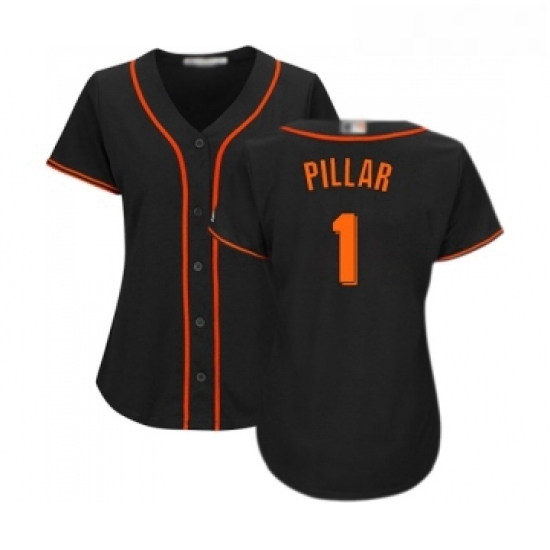 Womens San Francisco Giants 1 Kevin Pillar Replica Black Alternate Cool Base Baseball Jersey Womens San Francisco Giants 1 Kevin Pillar Replica Black Alternate Cool Base Baseball Jersey