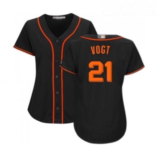 Womens San Francisco Giants 21 Stephen Vogt Replica Black Alternate Cool Base Baseball Jersey Womens San Francisco Giants 21 Stephen Vogt Replica Black Alternate Cool Base Baseball Jersey