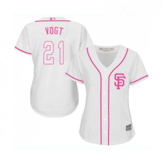 Womens San Francisco Giants 21 Stephen Vogt Replica White Fashion Cool Base Baseball Jersey Womens San Francisco Giants 21 Stephen Vogt Replica White Fashion Cool Base Baseball Jersey