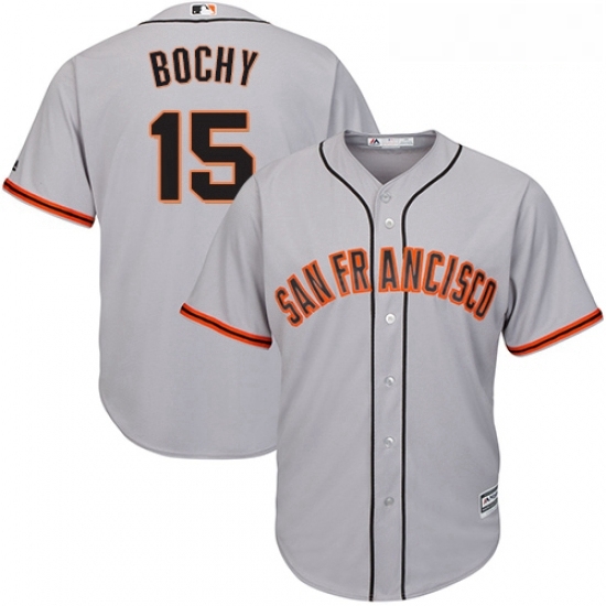 Youth Majestic San Francisco Giants 15 Bruce Bochy Authentic Grey Road Cool Base MLB Jersey Youth Majestic San Francisco Giants 15 Bruce Bochy Authentic Grey Road Cool Base MLB Jersey