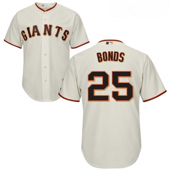 Youth Majestic San Francisco Giants 25 Barry Bonds Authentic Cream Home Cool Base MLB Jersey Youth Majestic San Francisco Giants 25 Barry Bonds Authentic Cream Home Cool Base MLB Jersey