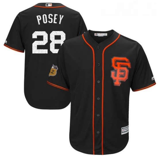 Youth Majestic San Francisco Giants 28 Buster Posey Authentic Black 2017 Spring Training Cool Base MLB Jersey Youth Majestic San Francisco Giants 28 Buster Posey Authentic Black 2017 Spring Training Cool Base MLB Jersey