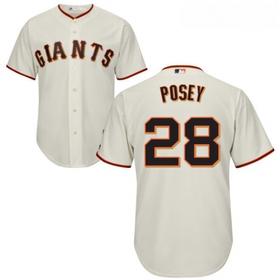 Youth Majestic San Francisco Giants 28 Buster Posey Authentic Cream Home Cool Base MLB Jersey Youth Majestic San Francisco Giants 28 Buster Posey Authentic Cream Home Cool Base MLB Jersey