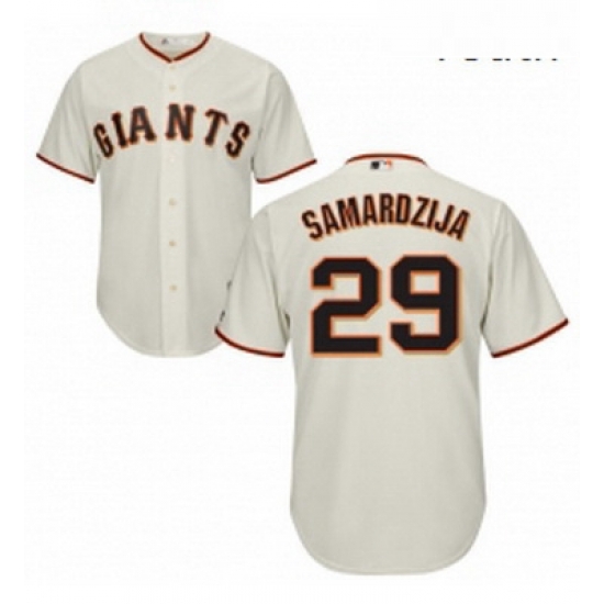Youth Majestic San Francisco Giants 29 Jeff Samardzija Replica Cream Home Cool Base MLB Jersey Youth Majestic San Francisco Giants 29 Jeff Samardzija Replica Cream Home Cool Base MLB Jersey