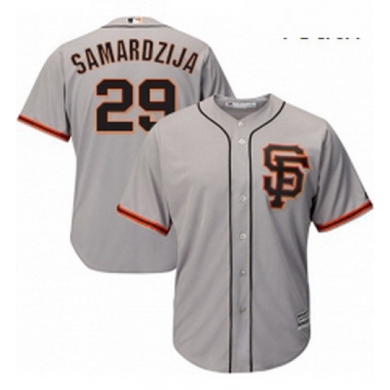 Youth Majestic San Francisco Giants 29 Jeff Samardzija Replica Grey Road 2 Cool Base MLB Jersey Youth Majestic San Francisco Giants 29 Jeff Samardzija Replica Grey Road 2 Cool Base MLB Jersey