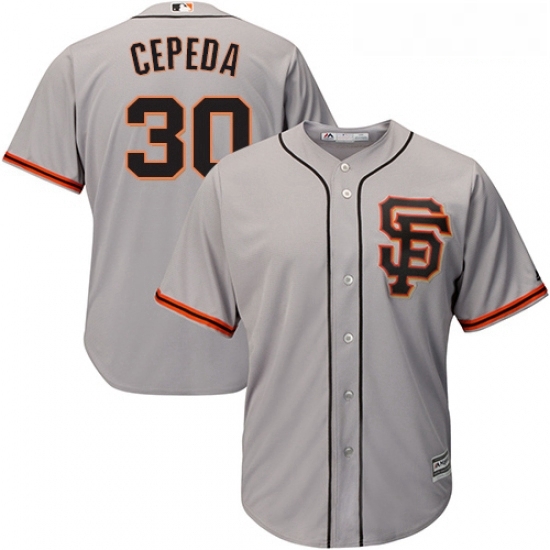 Youth Majestic San Francisco Giants 30 Orlando Cepeda Authentic Grey Road 2 Cool Base MLB Jersey Youth Majestic San Francisco Giants 30 Orlando Cepeda Authentic Grey Road 2 Cool Base MLB Jersey