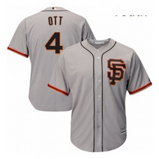 Youth Majestic San Francisco Giants 4 Mel Ott Authentic Grey Road 2 Cool Base MLB Jersey Youth Majestic San Francisco Giants 4 Mel Ott Authentic Grey Road 2 Cool Base MLB Jersey