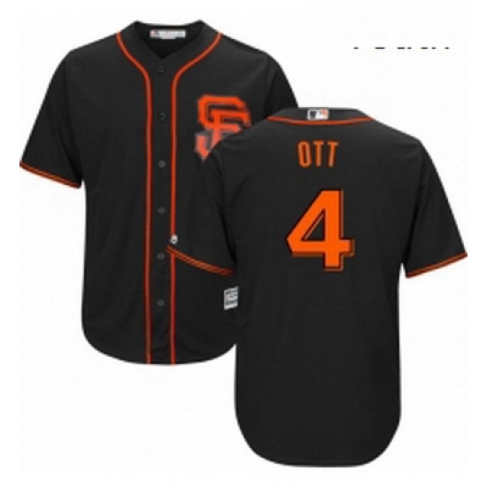 Youth Majestic San Francisco Giants 4 Mel Ott Replica Black Alternate Cool Base MLB Jersey Youth Majestic San Francisco Giants 4 Mel Ott Replica Black Alternate Cool Base MLB Jersey