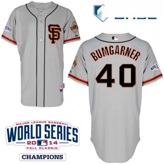Youth Majestic San Francisco Giants 40 Madison Bumgarner Replica Grey Road 2 Cool Base w2014 World Series Patch MLB Jersey Youth Majestic San Francisco Giants 40 Madison Bumgarner Replica Grey Road 2 Cool Base w2014 World Series Patch MLB Jersey