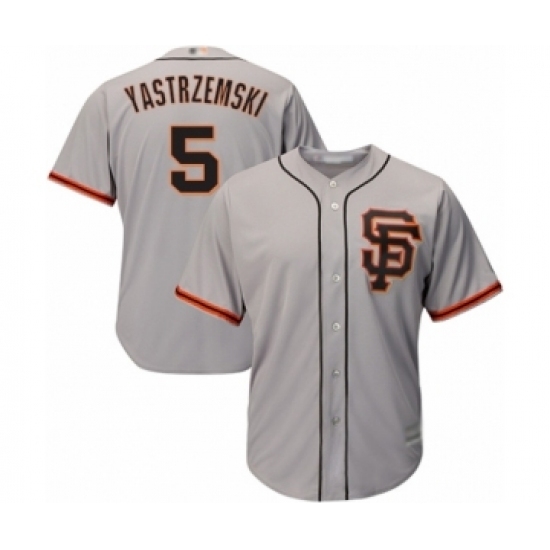 Youth San Francisco Giants #5 Mike Yastrzemski Grey Alternate Flex Base Authentic Collection Baseball Player Jersey Youth San Francisco Giants #5 Mike Yastrzemski Grey Alternate Flex Base Authentic Collection Baseball Player Jersey