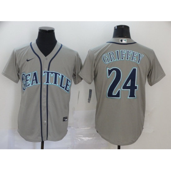 Mariners 24 Ken Griffey Jr Gray 2020 Nike Cool Base Jersey Mariners 24 Ken Griffey Jr Gray 2020 Nike Cool Base Jersey