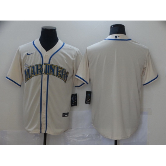 Men Nike Seattle Mariners Cream Stitched MLB Blank Cool Base Nike Jersey Men Nike Seattle Mariners Cream Stitched MLB Blank Cool Base Nike Jersey