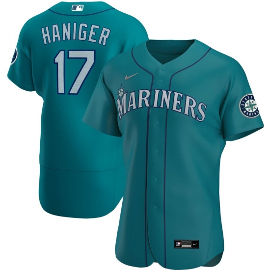 Men Seattle Mariners 17 Mitch Haniger Men Nike Aqua Alternate 2020 Flex Base Player MLB Jersey Men Seattle Mariners 17 Mitch Haniger Men Nike Aqua Alternate 2020 Flex Base Player MLB Jersey