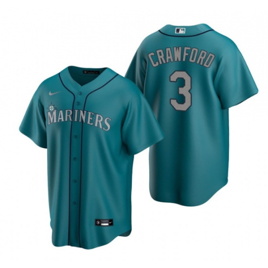 Men Seattle Mariners 3 J P Crawford Aqua Cool Base Stitched Jersey Men Seattle Mariners 3 J P Crawford Aqua Cool Base Stitched Jersey