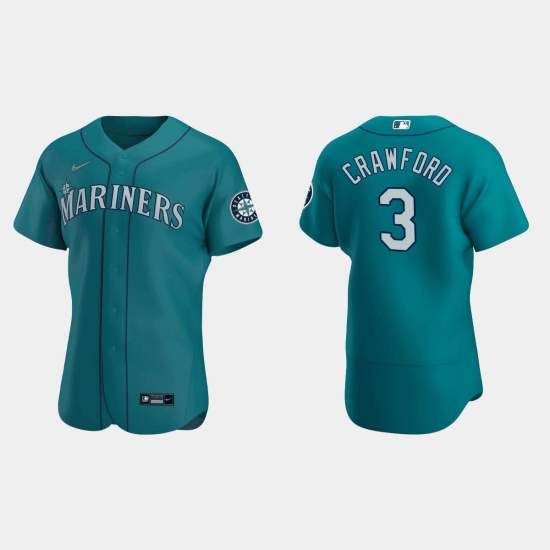 Men Seattle Mariners 3 J P Crawford Aqua Flex Base Stitched Jersey Men Seattle Mariners 3 J P Crawford Aqua Flex Base Stitched Jersey