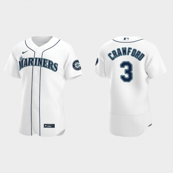 Men Seattle Mariners 3 J P Crawford White Flex Base Stitched Jersey Men Seattle Mariners 3 J P Crawford White Flex Base Stitched Jersey