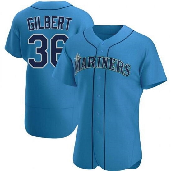 Men Seattle Mariners 36 Logan Gilbert Royal Flex Base Stitched Jersey Men Seattle Mariners 36 Logan Gilbert Royal Flex Base Stitched Jersey