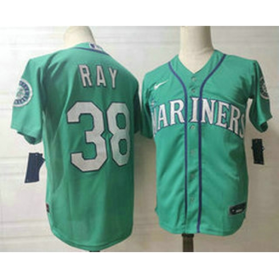 Men Seattle Mariners 38 Robbie Ray Green Stitched MLB Flex Base Nike Jersey Men Seattle Mariners 38 Robbie Ray Green Stitched MLB Flex Base Nike Jersey